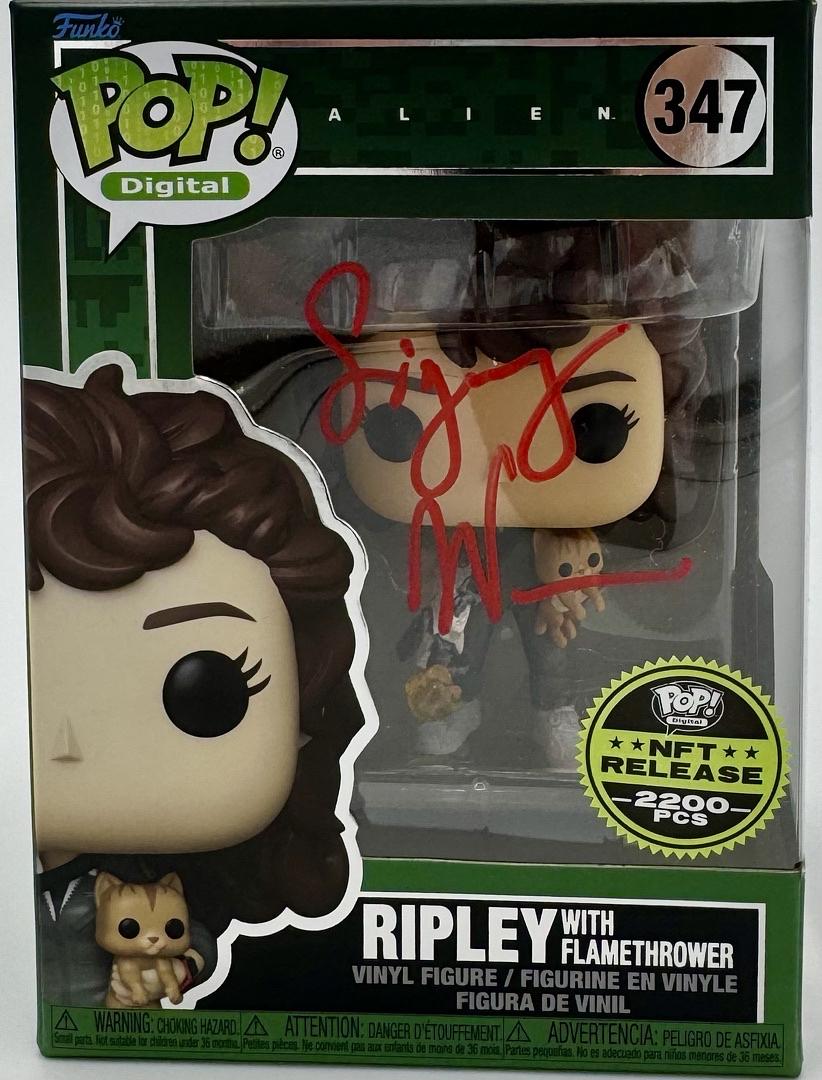 Sigourney Weaver Signed Funko Pop #347 Ripley w/Flamethrower